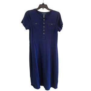 Lauren Ralph Lauren knit size  medium Henley dress